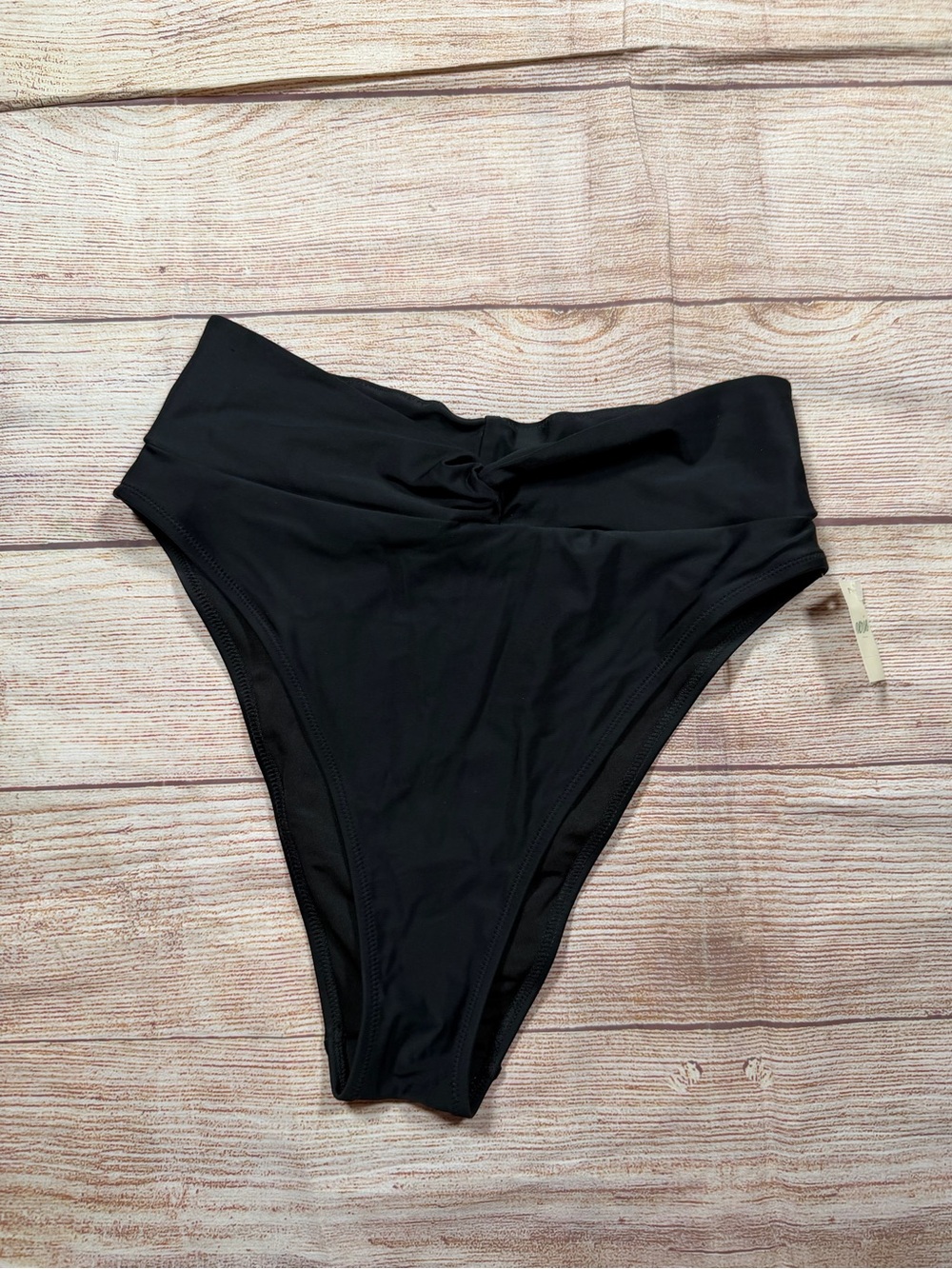 NWT aerie High Waist Black Bikini Bottoms‎